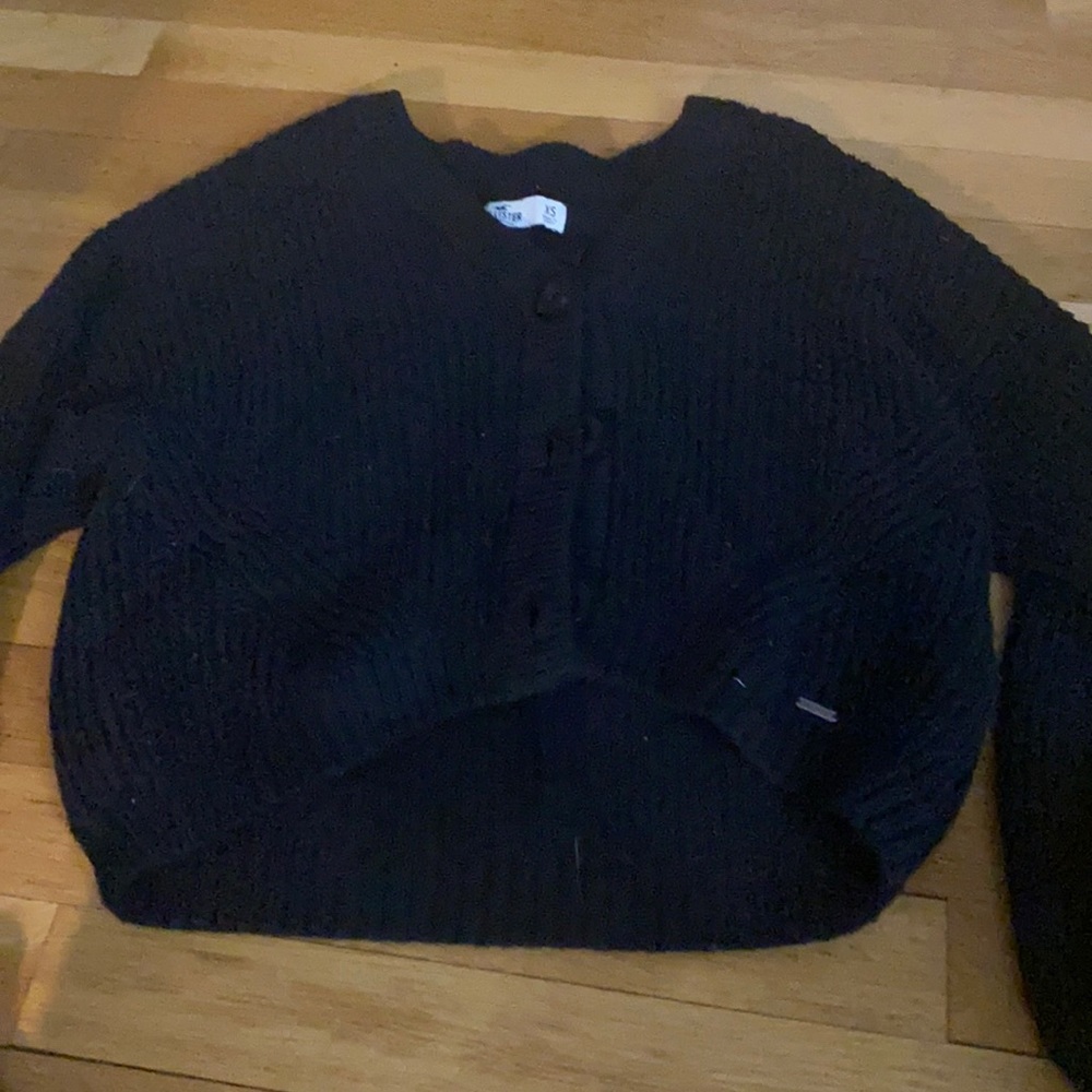 Black hollister cardigan/sweater